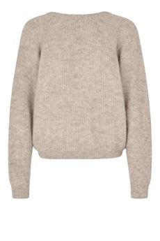 SECOND FEMALE STRIK, FLARE KNIT, DARK BEIGE MELANGE